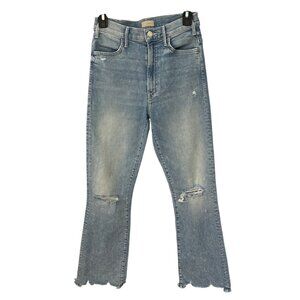 Mother Women Jeans 26 The Hustler Ankle Chew Distressed Raw Hem High Rise Y2K